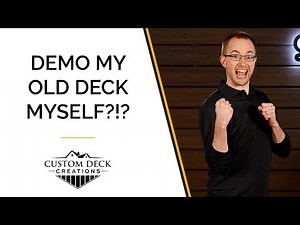 Deck Replacement Cost: Can You Demo Your Own Deck?