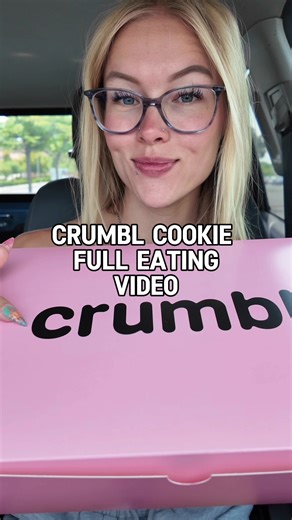 Enjoying Crumbl Cookies: ASMR Full Eating Experience