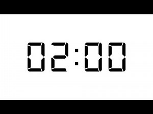 2 minutes - 120 seconds digital timer
