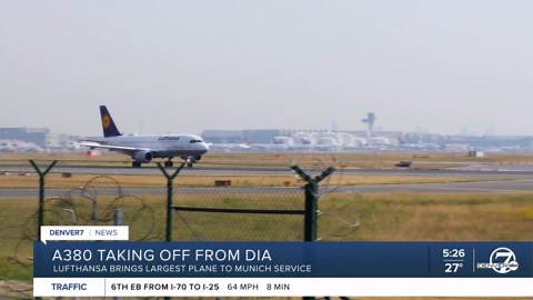 World's largest passenger plane to start flying regularly from DIA to Munich
