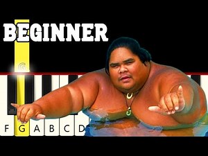 Somewhere over the rainbow - Israel "IZ" Kamakawiwoʻole - Very Easy Piano tutorial