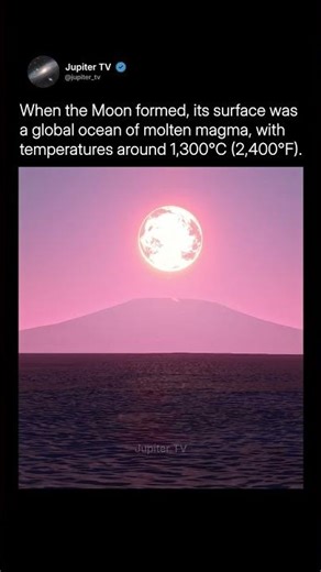 Earth’s Magma Moon 🌋