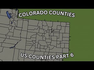 Colorado Counties - US County Map Showcase Part 6