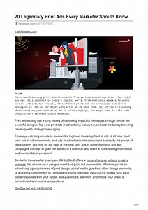 20 Best Print Ads That Took Advertising to New Heights - SlideServe