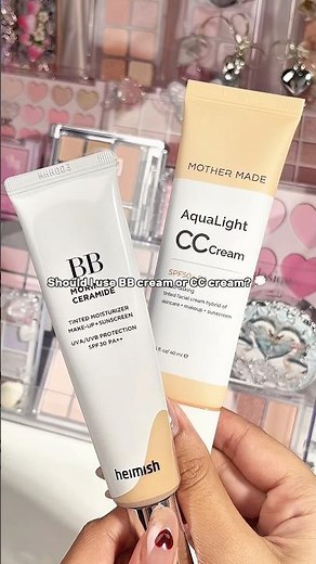 BB cream vs CC cream #makeup #bbcream #cccream #beautytips