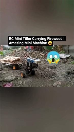 RC Mini Tiller Carrying Firewood | Amazing Mini Machine 😄
