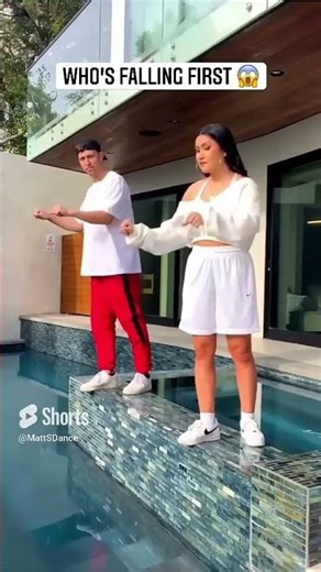 who's ending up in the pool? 😂