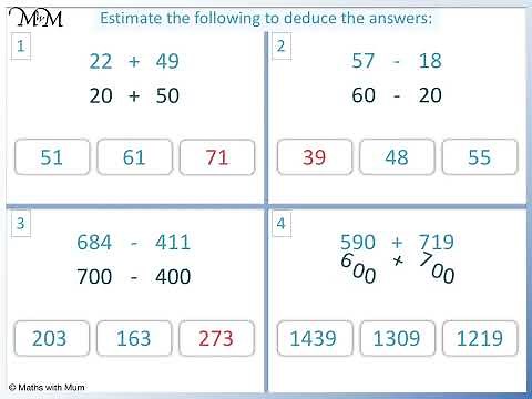 How to Estimate Addition and Subtraction