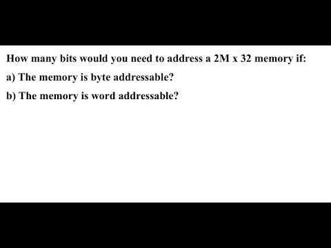 Byte addressable VS Word addressable