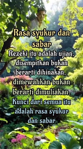 Rasa syukur dan sabar #Motivasihidup #Katabijak