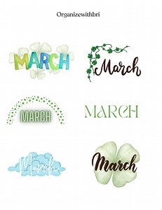 March Logo Stickers - Etsy