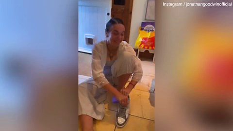 Amanda Abbington in tears after first day of Strictly training