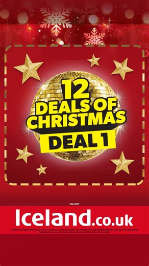 Don't miss our 12 Deals of Christmas! Grab your £1 Selection Box! While stocks last! Available with same day or next day delivery only!  | Iceland Foods | Facebook