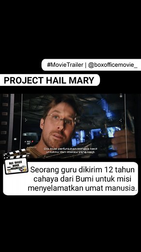 407 reactions · 85 shares | Misi yang mustahil! New Trailer PROJECT HAIL MARY Dibintangi oleh Ryan Gosling dan disutradarai Phil Lord & Christopher Miller. Tayang 20 Maret 2026 di Bioskop. | Box Office Movie Indonesia | Facebook