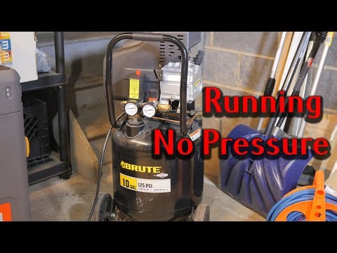 How to fix Brute Brute Briggs & Stratton air compressor that doesn't build the air