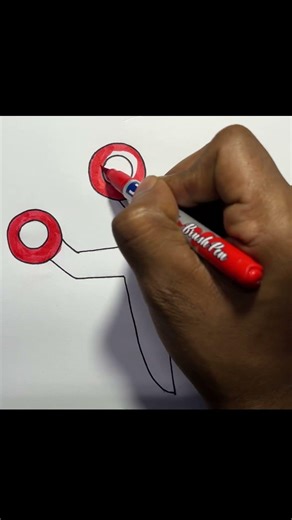 Speed sketch of a scissor for beginners/ How to draw a scissor/ step by step drawing of a scissor