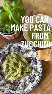 Pasta made from zucchini with a zucchini pesto sauce.... double dose and yet my kids never knew!! This fresh pasta recipe can be made in 20 mins from start to finish. The recipe quantities are at the end of the video so you can SAVE the video or screen shot the graphics at the end. There are some key tips in the method so read the details below but first - LIKE, SAVE & SHARE this with someone who would love this recipe. If you dont interact with my posts, Instagram will hide my new recipes from 