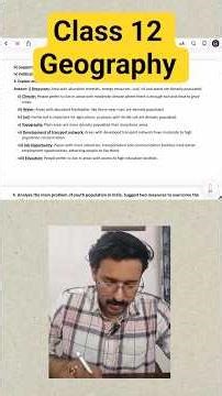 FACTORSAFFECTING DISTRIBUTION OF POPULATION IN INDIA#cbseboard #class12 #class12geography #geography