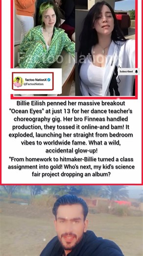 Billie Eilish Wrote “Ocean Eyes” at 13 — A Homework Assignment That Changed Music 🌊
