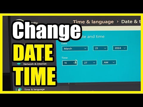 How to Change Date and Time on your Windows 11 PC (Settings Tutorial)