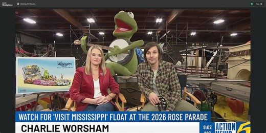 Visit Mississippi unveils “Where Creativity Blooms” float at the 2026 Rose Parade
