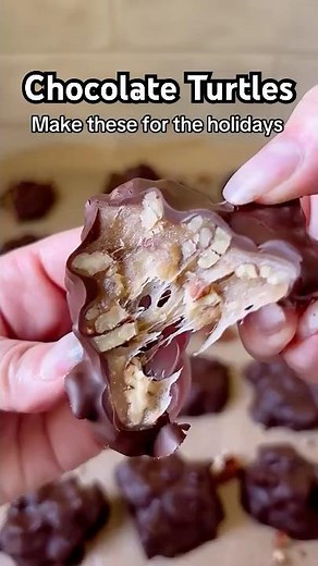Homemade Chocolate Turtles in 30 Minutes