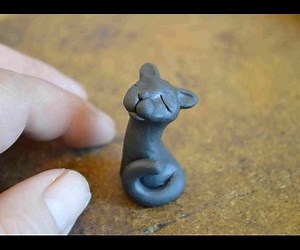 DIY Miniature Cat in Polymer Clay Tutorial
