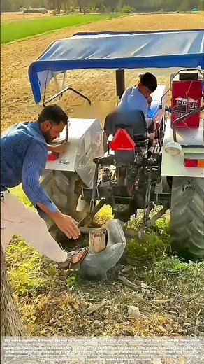 Hooking the Stump: How a Tractor Tire Becomes a Root-Pulling Rig