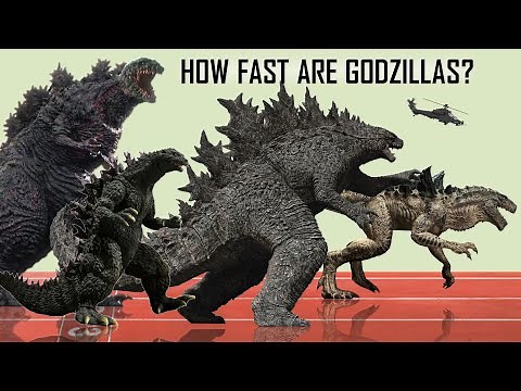 The Fastest and Slowest Godzillas - Top Speed Ranking