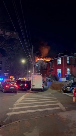 FDNY Drone Shots of a wind driven fire in a 6 Multiple Dwelling in the Bronx. This 5-Alarm fire extended throughout the top floor and cockloft at 2910 Wallace Avenue last January | FDNY Response Videos