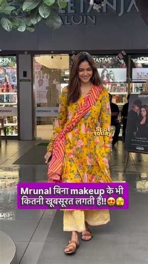 Spottoday on Instagram: "No makeup, no problem – Mrunal still shines bright!  . . . #mrunalthakur #spottoday"
