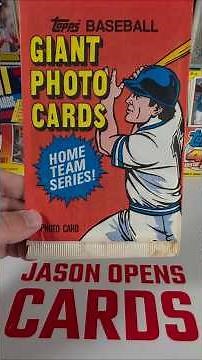 1981 Topps Baseball Giant Photo Card Pack Opening | Jason Opens Cards