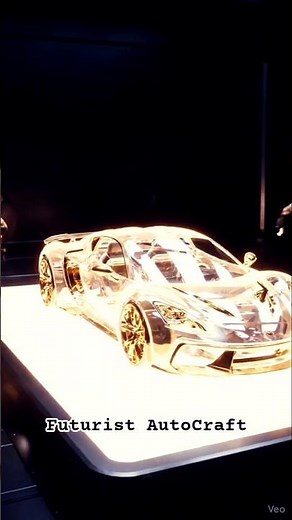 Golden Bugatti — Futuristic AI Assembly in 9:16 Cinematic Format 🟡
