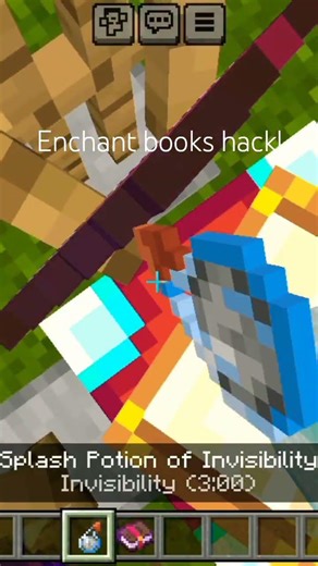Enchant books hack in Minecraft! #music #minecraft #phonk #gaming