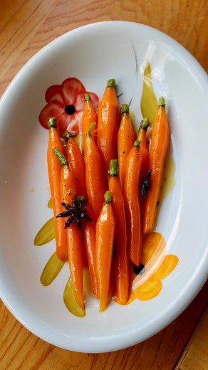 878K views · 11K reactions | This is the best way to cook carrots in my humble opinion, and it’s EASY. Glace Carrots 15/20 bunched carrots, whole/peeled/washed - all of similar size 200g water 10g Maldon 50g sugar 50g butter 3 star anise #carrot #carrotrecipe #recipe #chef #glacécarrots #glazedcarrots | Adam Byatt | Facebook