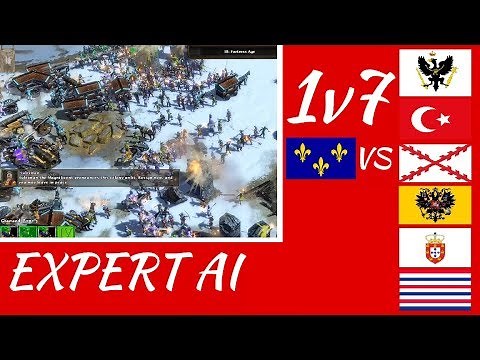 1 vs 7 Expert AI | Age of Empires III