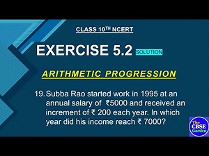 Class 10 chapter 5 Exercise 5.2 Q.19 NCERT solutions ||Arithmetic Progression ||AP ||class 10 maths