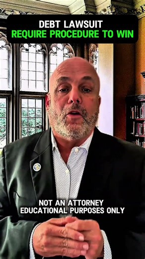 Panic Is Their Profit Model Procedure Is Your Defense #debtlawsuit #civilprocedure #defaultjudgment