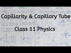 Capillarity | Capillary Tube | Chapter 9 | Mechanical Properties of Fluids | Class 11 Physics
