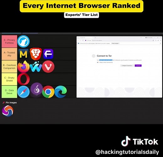 Expert Ranking of Every Web Browser in a Tier List