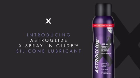 Astroglide Silicone Spray Lube (4.6oz), X Spray 'n Glide Personal Lubricant, Sex Lube, Less Mess & Silky Smooth, Waterproof for Water Play