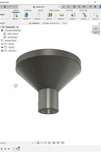Fuel Funnel Product Design in Fusion 360 | Fusion 360 Beginner Tutorial