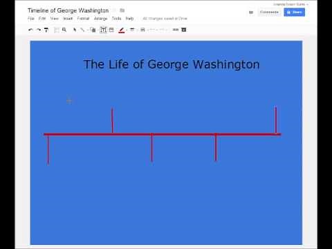 Creating a Timeline using Google Drawing
