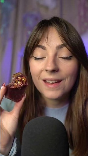 ASMR / Dégustation de cristaux comestibles. ✨ #asmr #relax #triggers