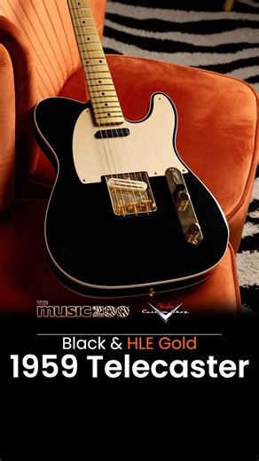 Here's a CRAZY Gold Painted Neck Telecaster from the Fender Custom Shop! #telecaster