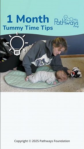 Tummy Time at 1 Month: Early Skills to Look For #shorts