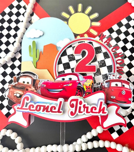Cars Cake Topper, Lightning Mcqueen Cake Topper, Cars Birthday Party, Birthday Cake Topper, Cars Theme, Cars Inspired Cake Topper. - Etsy