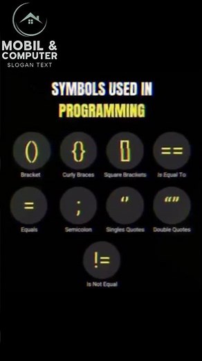 symbol#shots used in #education programming#and ,🚀✅(computer and Mobile)