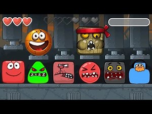 Red Ball 4 - Red Square - All Bosses - Basketball - All Levels - Boss Fight - Gameplay Volume 2