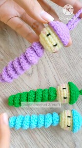 💙Crochet Worry Worm Keychain 👇 Full video tutorial on YouTube Chapa Crochet & craft step by step #fbreels #reels #crochet #crochetkeychain #gonkuicrochet | Gonkui Crochet & Chapa crochet craft